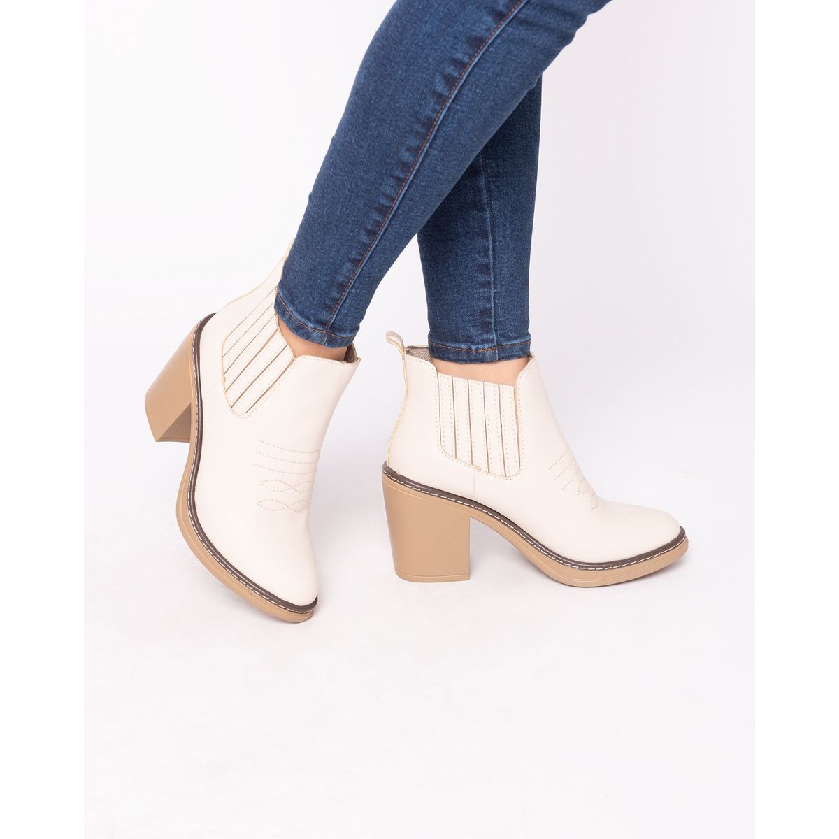 NEBULA - Botas Nébula Texana - Nude