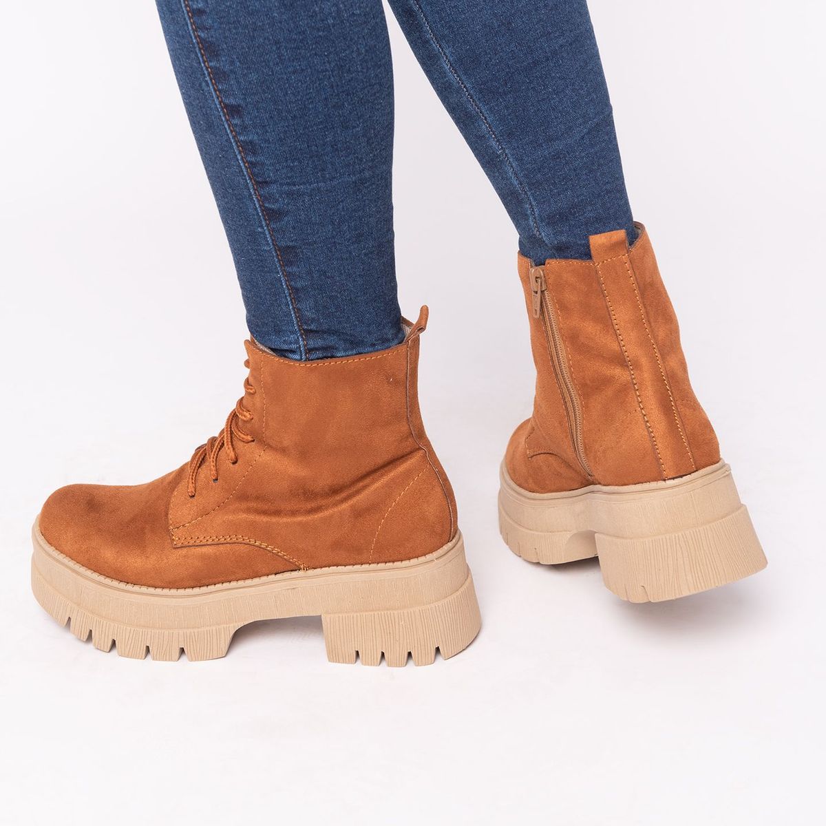NEBULA - Botas San Lorenzo - Camel Gamuzado