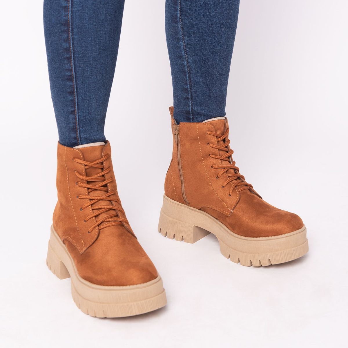 NEBULA - Botas San Lorenzo - Camel Gamuzado