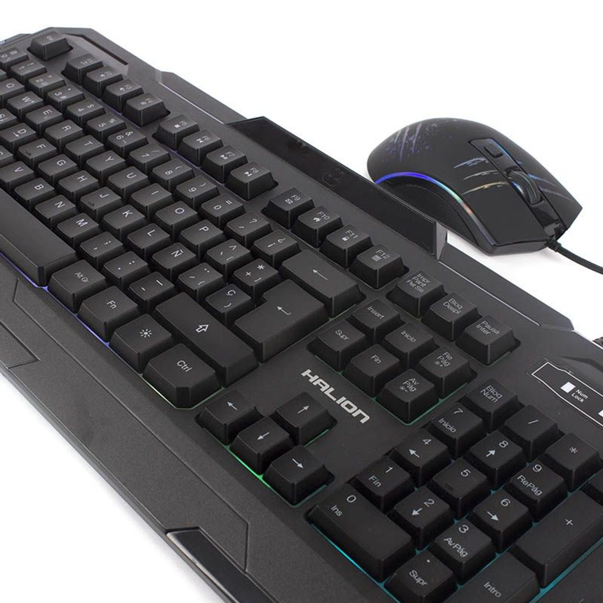 HALION - Kit de Teclado y Mouse Gaming Halion Tornado