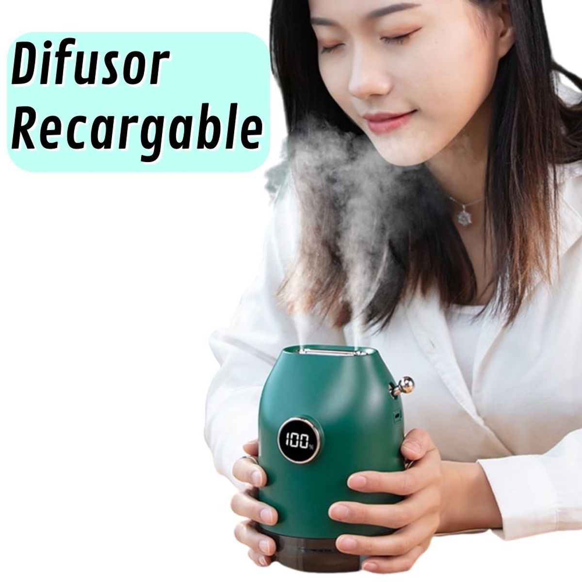 SHEEPBUSTER - Difusor Inalámbrico 10h con capacidad 500ml Verde