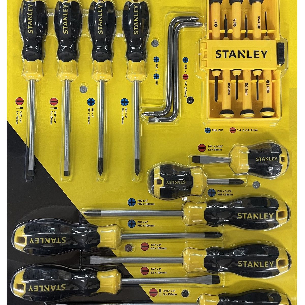 STANLEY - PROMO JUEGO DESARMADOR 20 PIEZAS CUSHION GRIP 60-220 STANLEY