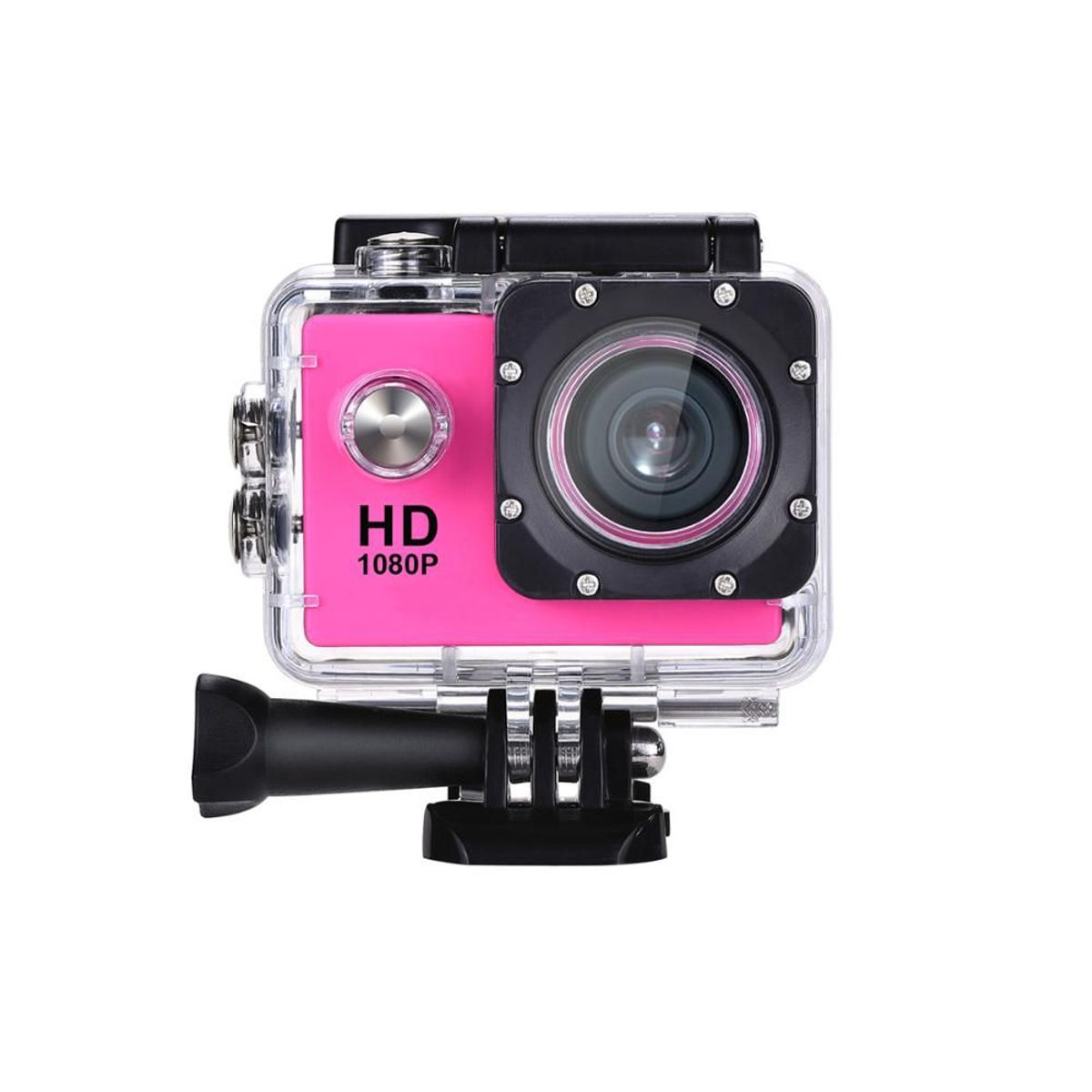 GENERICO - Camara acuatica impermeable deportiva Go Diving Pro Mini DV 1080P-Rosa