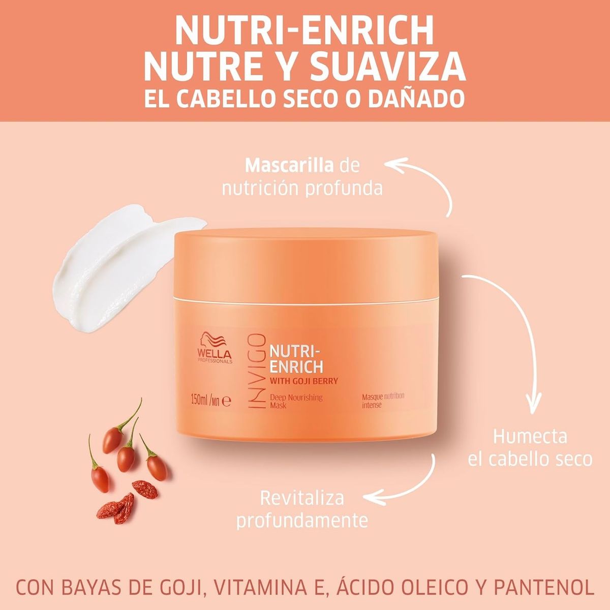 WELLA - Mascarilla Nutritiva Wella Invigo Nutri Enrich 500ml