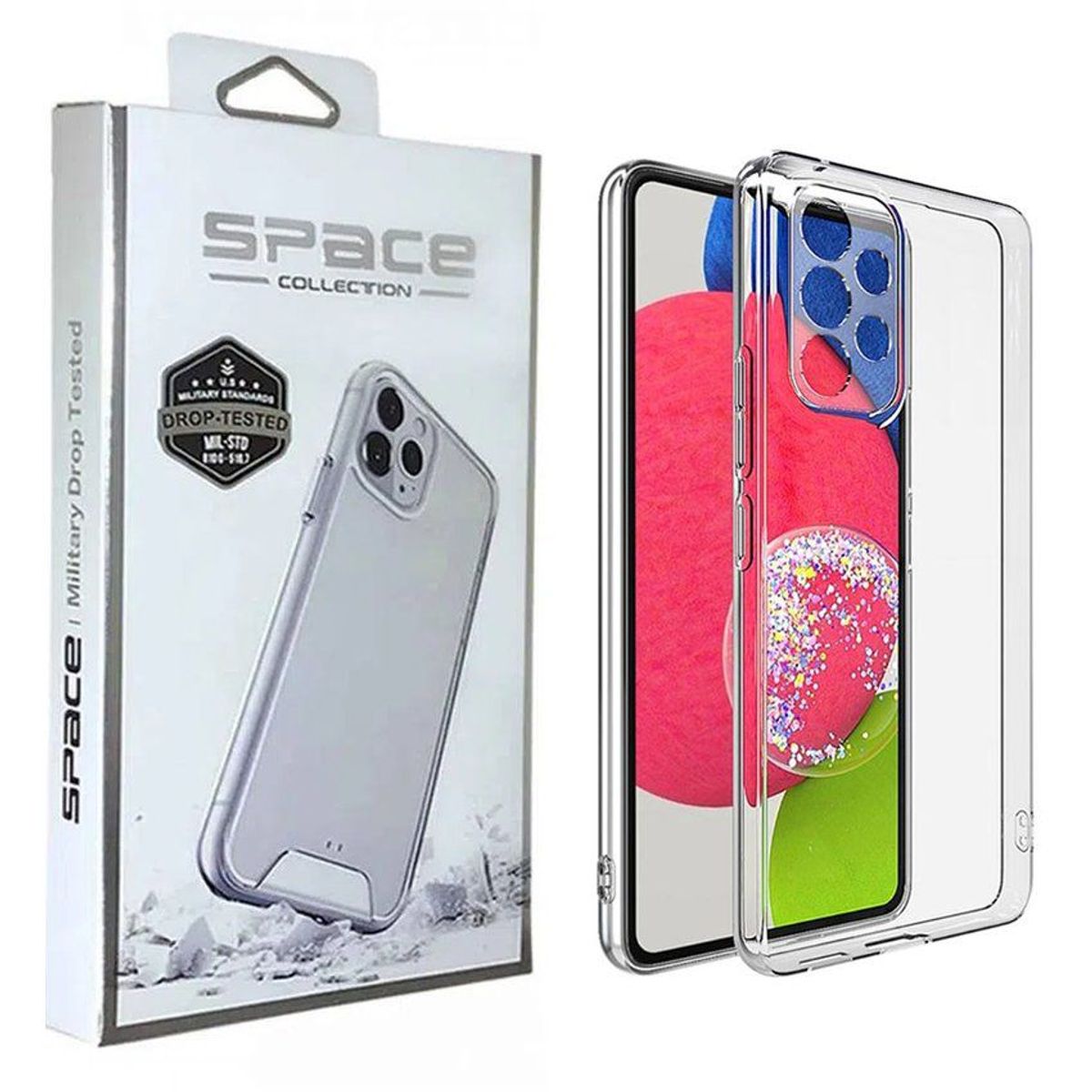 GENERICO - Case Space Drop para Samsung Galaxy A13 4g - Transparente