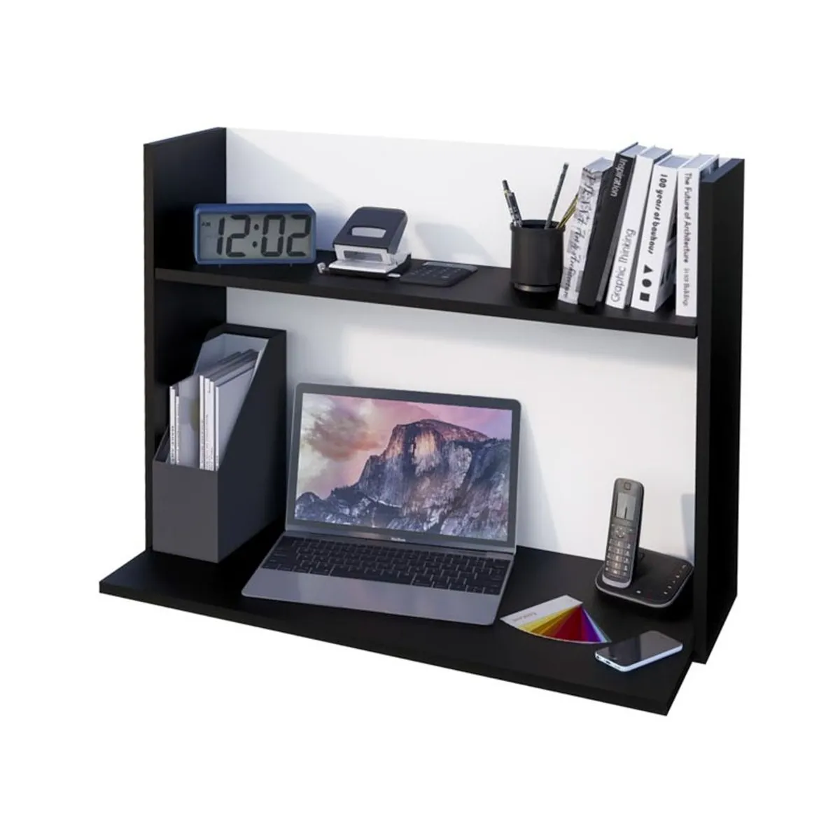 MOVENDA - Escritorio Empotrable Marcela 90cm Movenda Negro