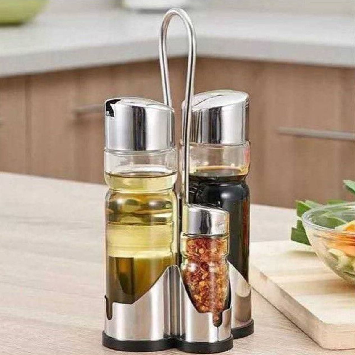 INSPIRA MARKET - Dispensadores de Especias Condimentero 4 piezas