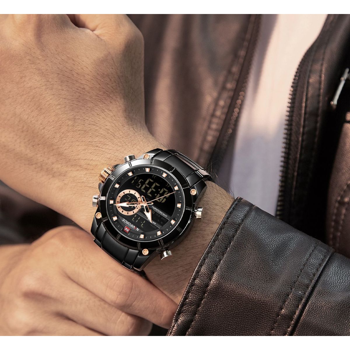 NAVIFORCE - Relo Naviforce Negro NF9163