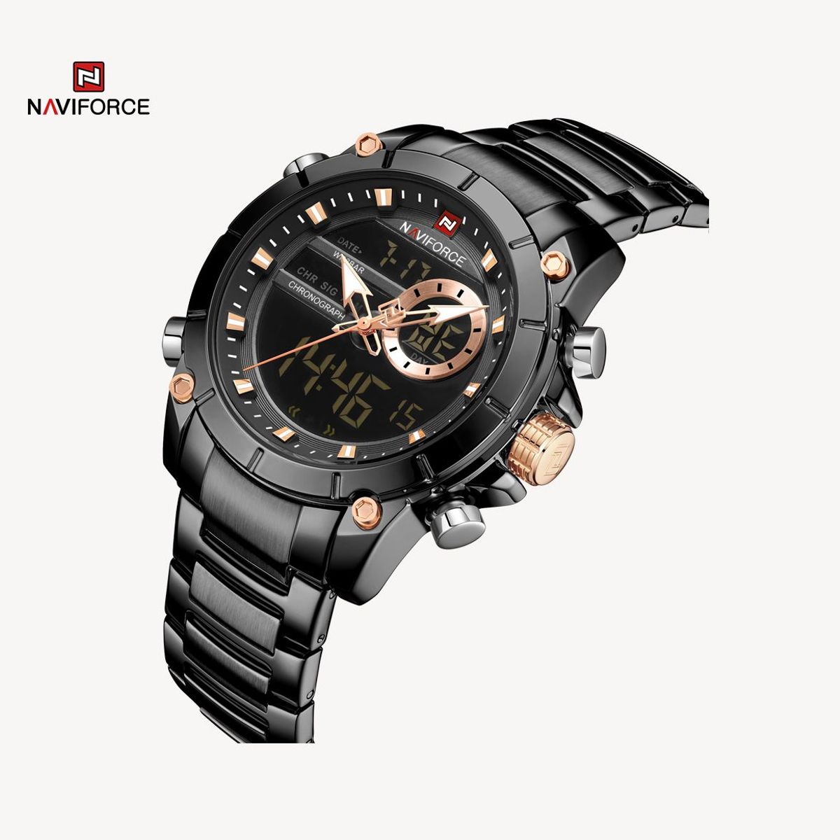 NAVIFORCE - Relo Naviforce Negro NF9163