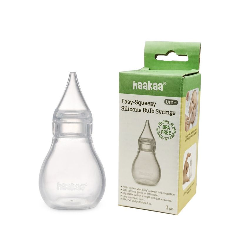 HAAKAA - Aspirador nasal de silicona Easy-Squeezy 0m