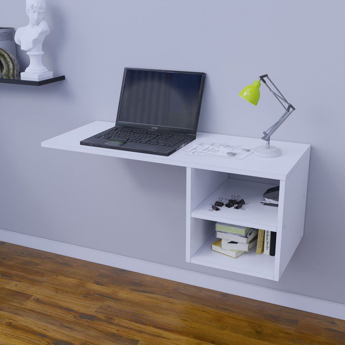 MOVENDA - Escritorio Empotrable Luiza 100cm Movenda Blanco