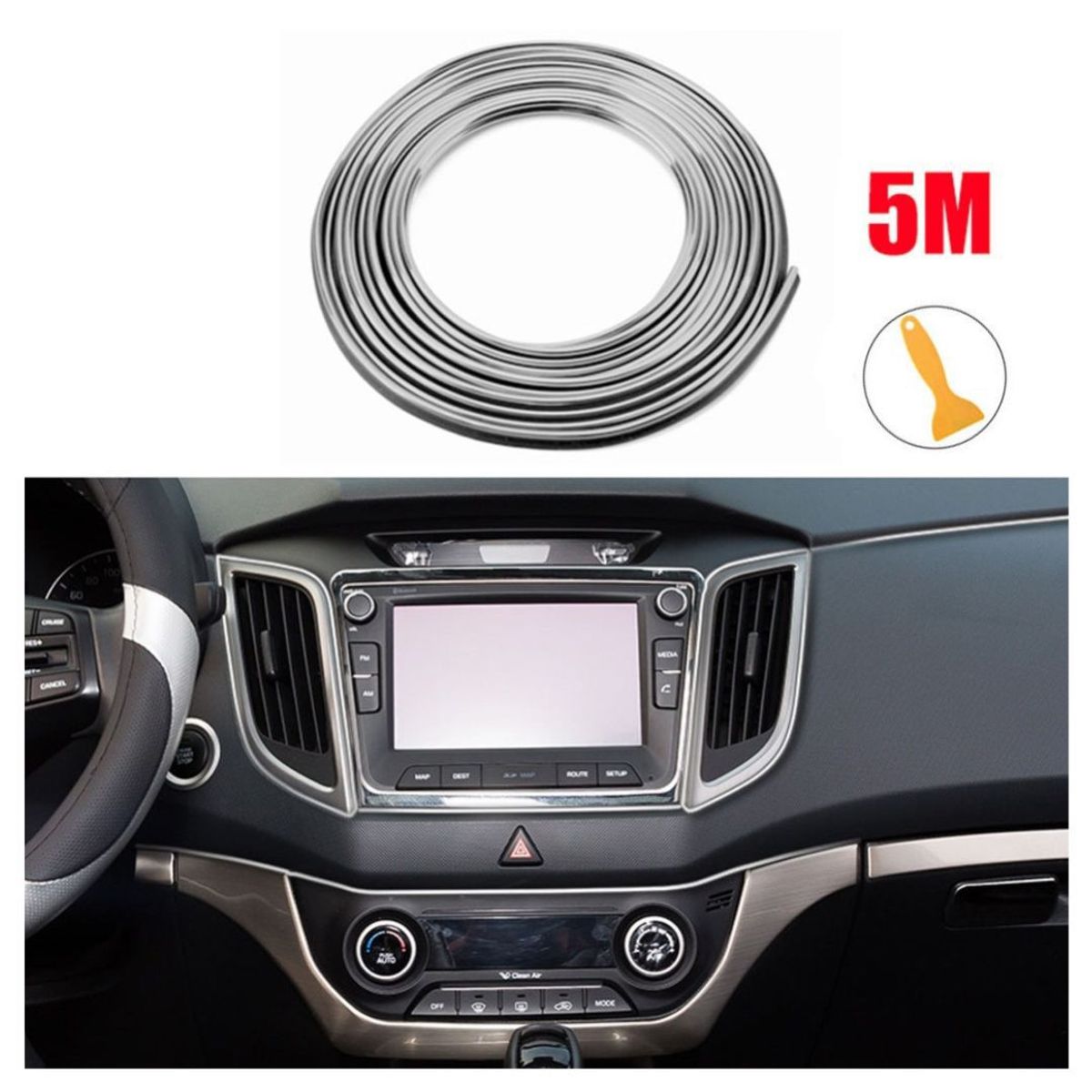 OREGON - Filete Tira Moldura Decorativa Auto Tablero Con Espatula