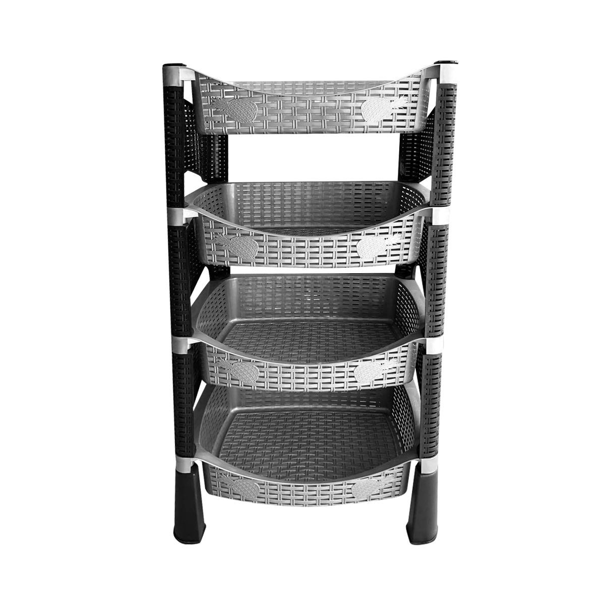 GRETAIL - Estante Organizador Verdulero Frutero Vegetales Tipo Ratan  4 Pisos P