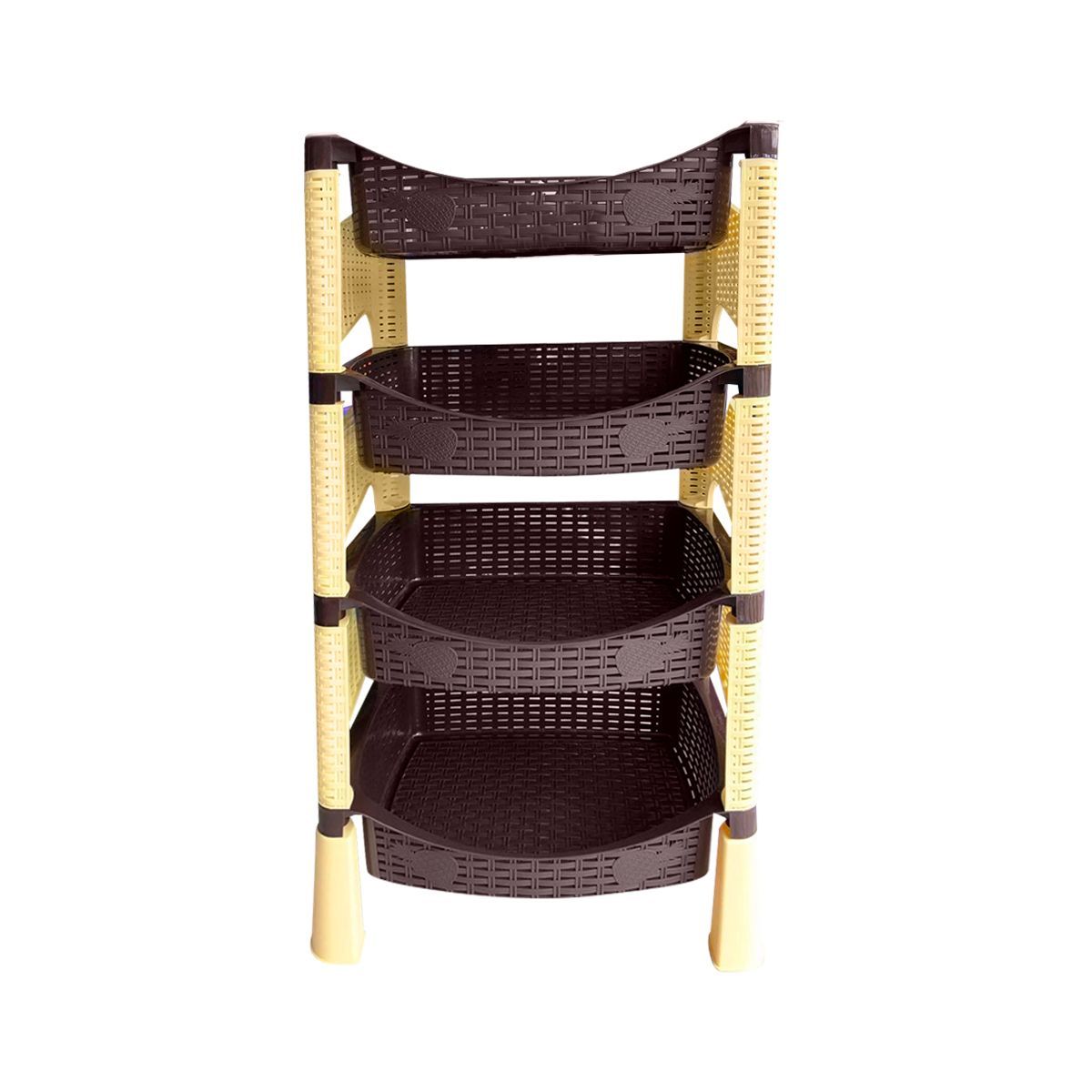 GRETAIL - Estante Organizador Verdulero Frutero Vegetales Tipo Ratan  4 Pisos MM