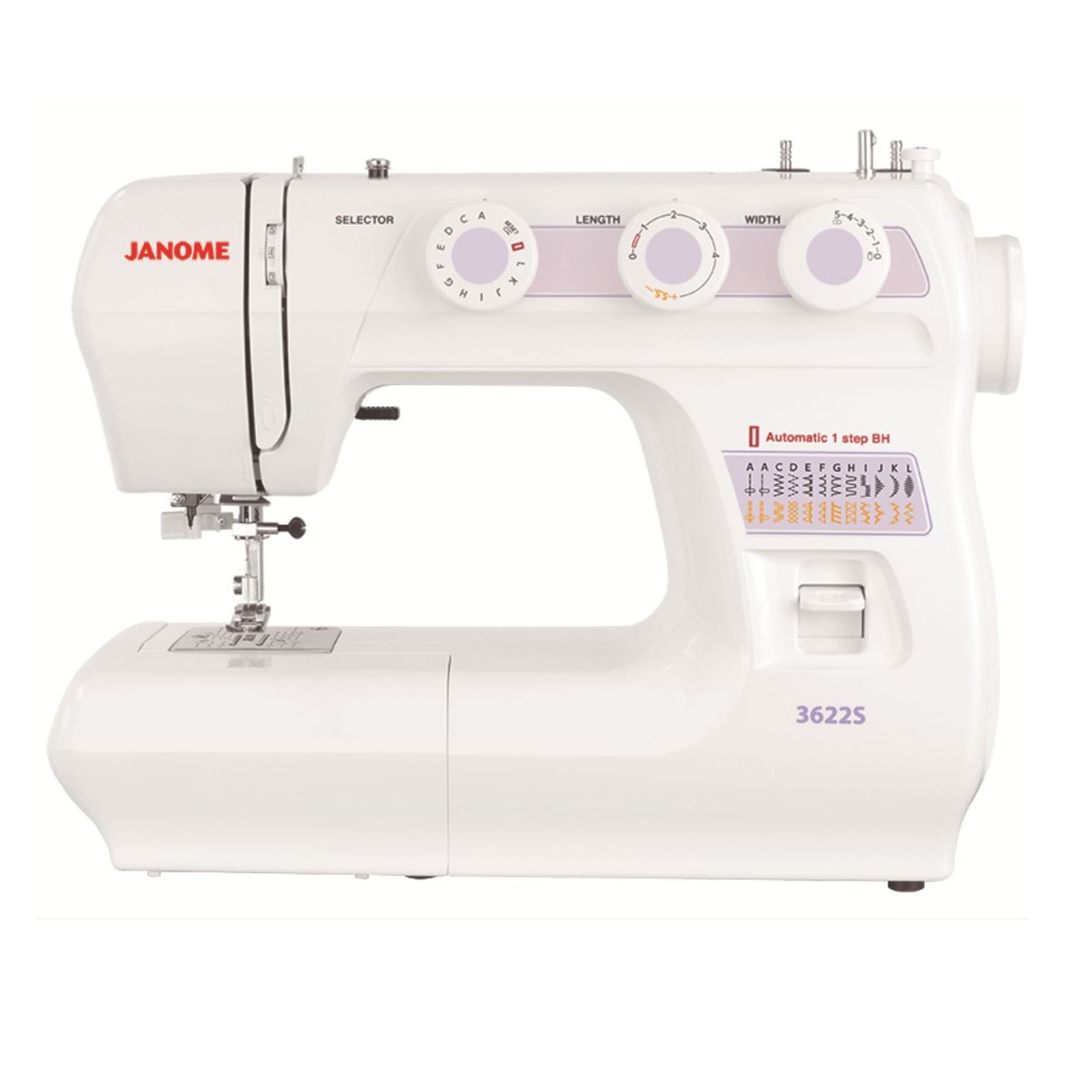 JANOME - JANOME 3622S - Maquina De Coser Domestica Semi Industrial
