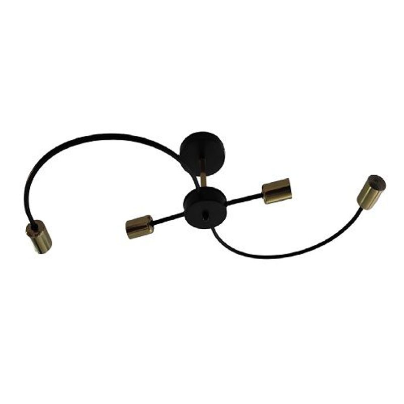GENERICO - Lámpara de techo S iluminación colgante con 4 luces, foco, moderno