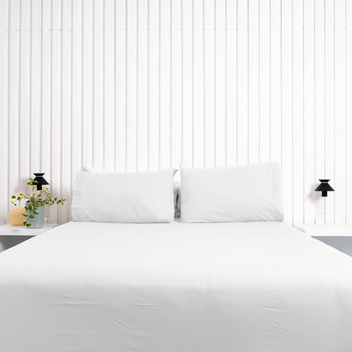 COBITEX HOME - Funda De Plumón 200 hilos Blanco Queen cobitex 100% Algodón