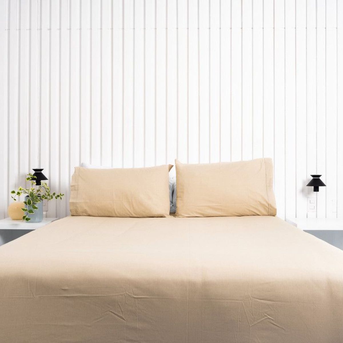 COBITEX HOME - Funda De Plumón Cobitex Arenita 1.5 Plaza 100% Algodón