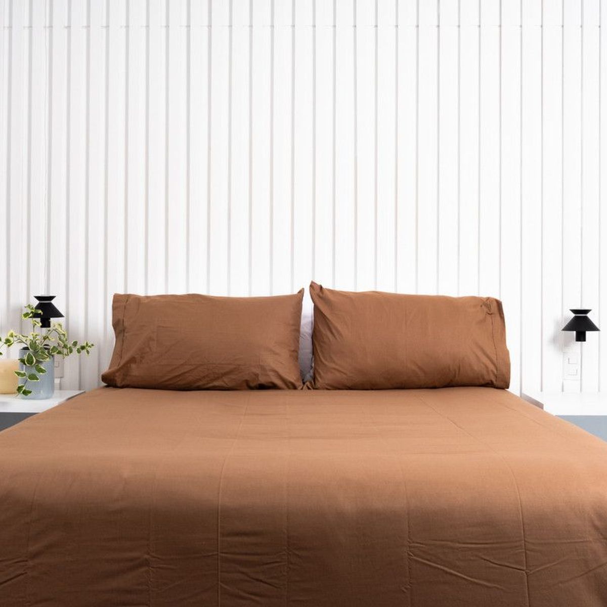 COBITEX HOME - Funda De Plumón Cobitex Chocolate 1.5 Plaza 100% Algodón