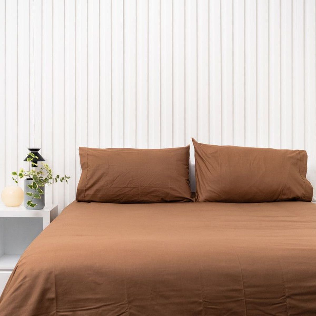 COBITEX HOME - Funda De Plumón Cobitex Chocolate 1.5 Plaza 100% Algodón