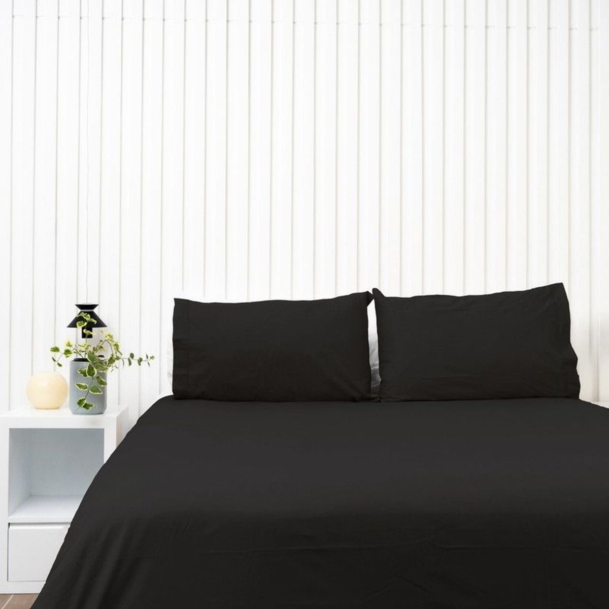 COBITEX HOME - Funda De Plumón Cobitex Negro 2 Plazas 100% Algodón