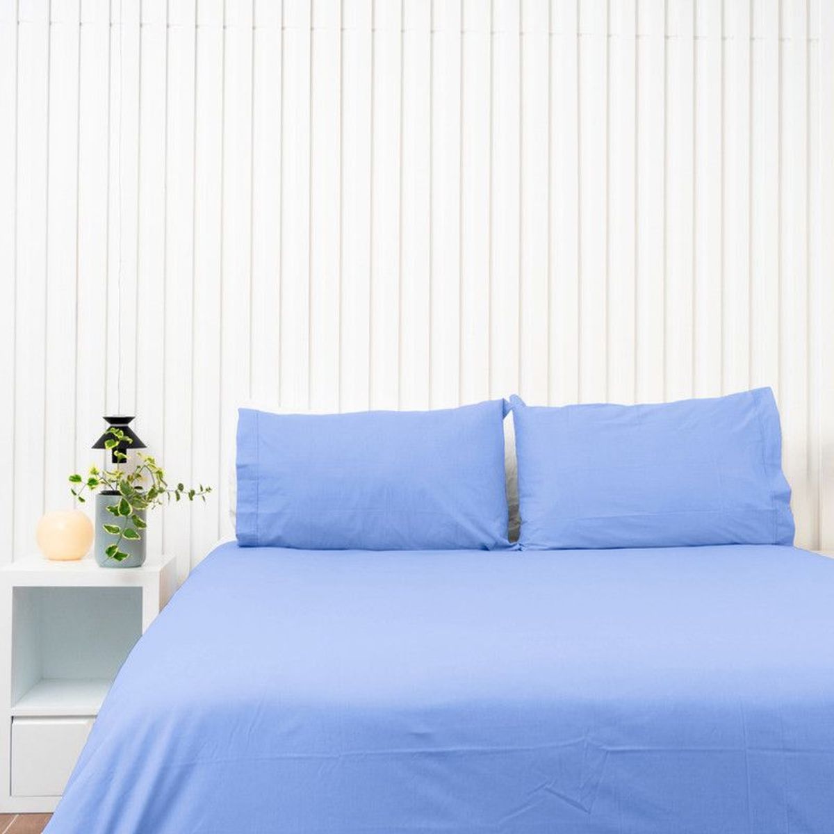 COBITEX HOME - Funda De Plumón Cobitex Azul Cielo 1.5 Plaza 100% Algodón