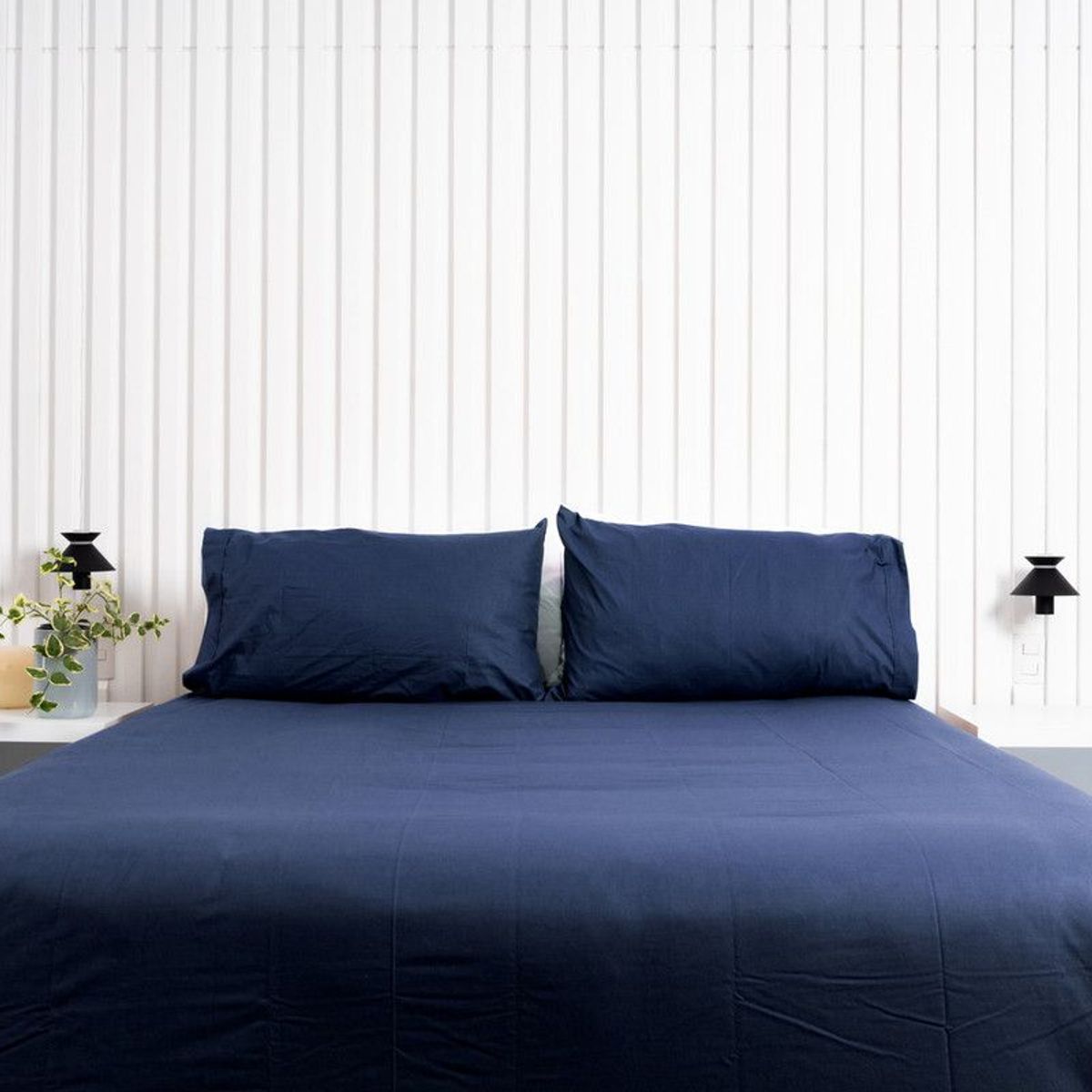 COBITEX HOME - Funda De Plumón Cobitex Azul Marino King 100 Algodón