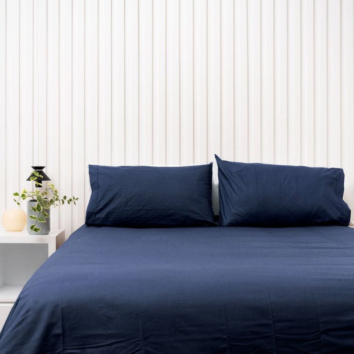 COBITEX HOME - Funda De Plumón Cobitex Azul Marino King 100 Algodón