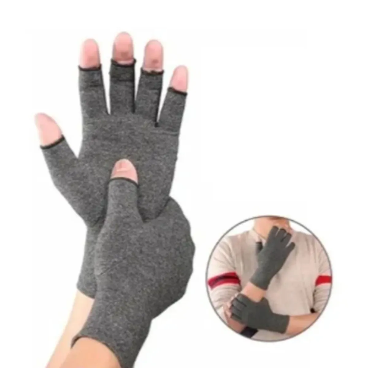 GENERICO - Guantes Compresión Artritis Artrosis Alivia Dolores Talla L