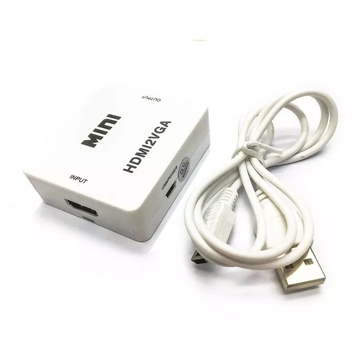 GENERICO - Convertidor HDMI a VGA  + Conversor Audio, Mini Adaptador