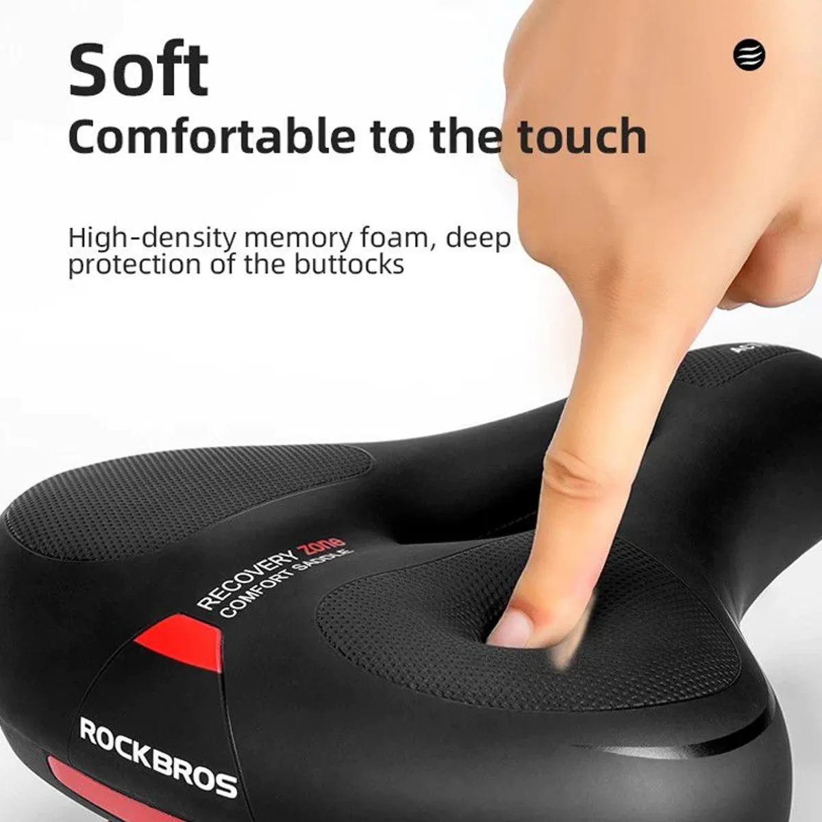 GENERICO - ASIENTO de BICICLETA ANTIPROSTATICO ACOLCHONADO SUAVE Azul