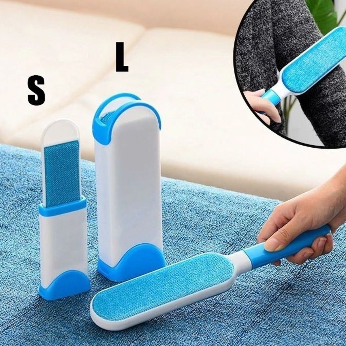 GENERICO - Paleta Quitapelusa doble para Mascotas quita pelusa cepillo