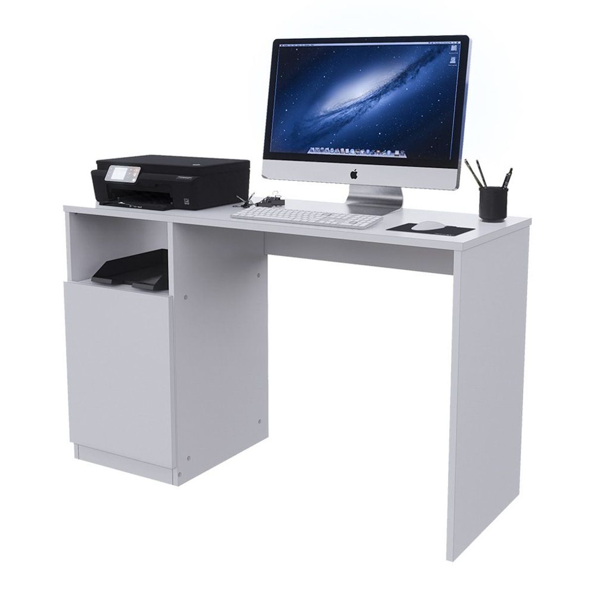 MOVENDA - Escritorio Simone 120cm 1 Puerta Movenda Blanco