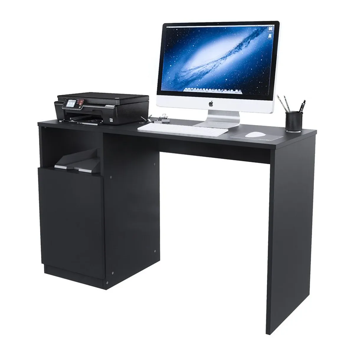 MOVENDA - Escritorio Simone 120cm 1 Puerta Movenda Negro