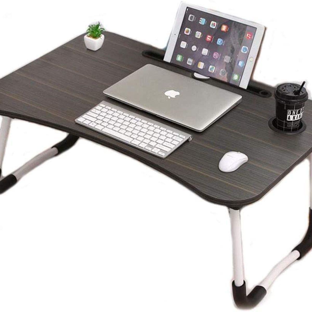 GENERICO - Mesa para Laptop Mesa plegable para laptop Mesa Laptop Madera Crema