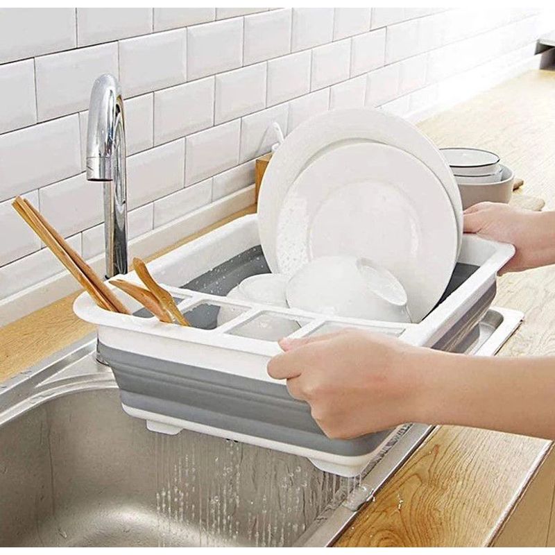 GENERICO - Escurridor de platos Plegable Cocina Comedor