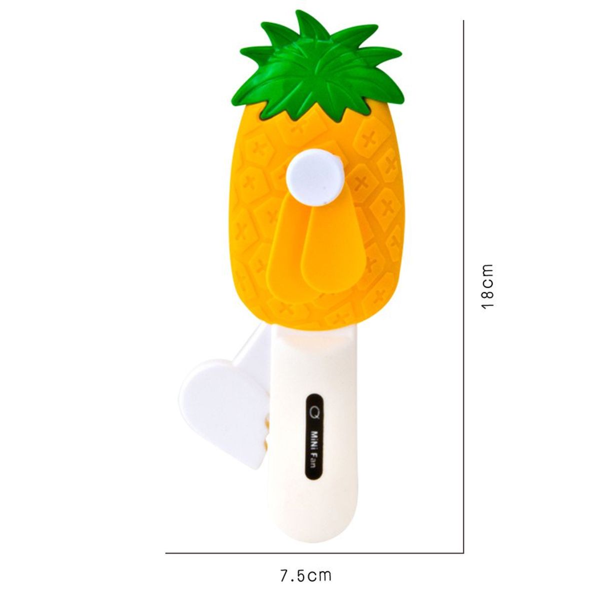GENERICO - Mini Ventilador Manual Fresa Piña sin bateria Ventilador Piña