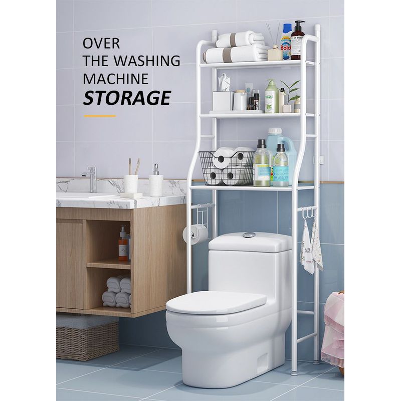 GENERICO - Estante organizador de baño 3 niveles sobre el inodoro