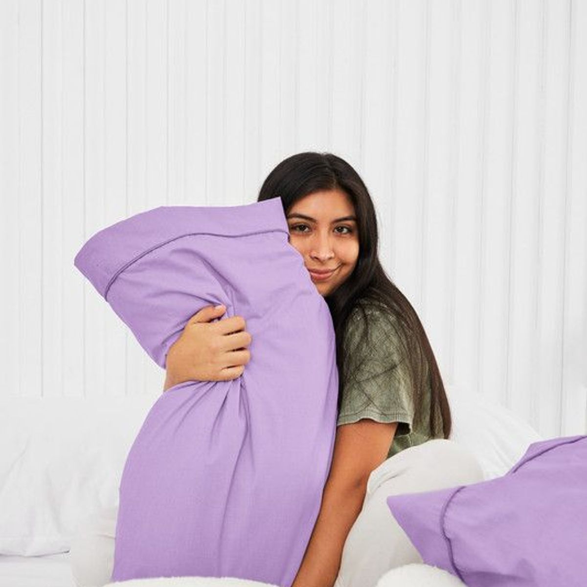 COBITEX HOME - Fundas De Almohada Lisas Lila 2 Plazas 100% Algodón