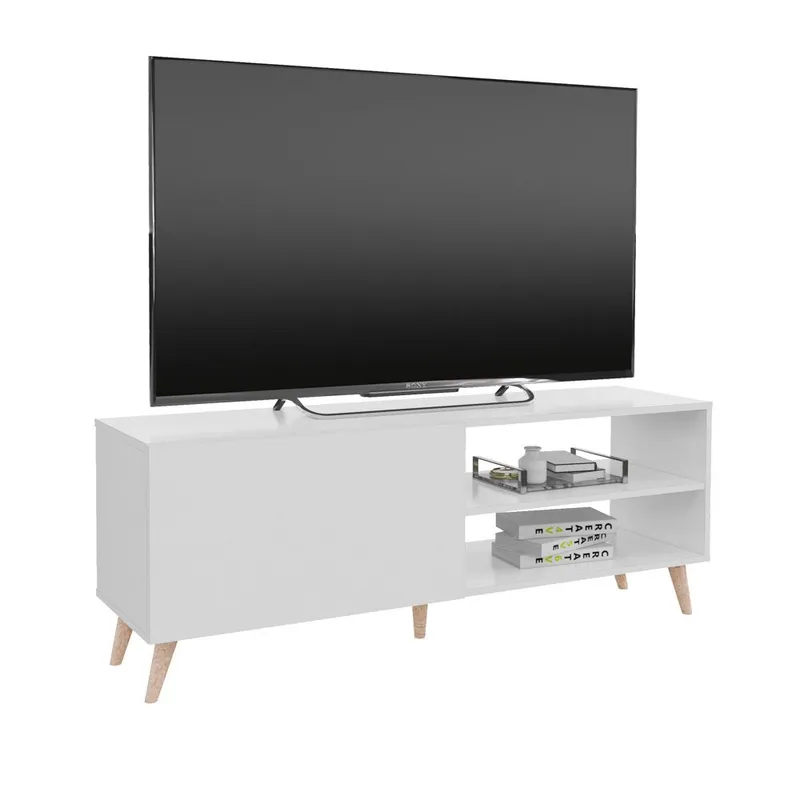 MOVENDA - Mesa de TV Harmonia 65" 1 puerta Movenda Blanco