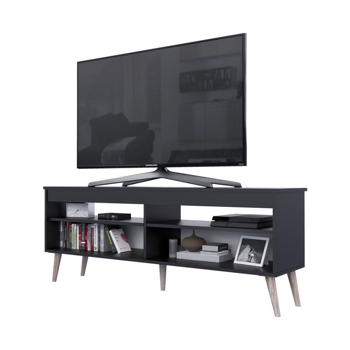 MOVENDA - Mesa de TV Novo Hamburgo 65 Movenda Negro