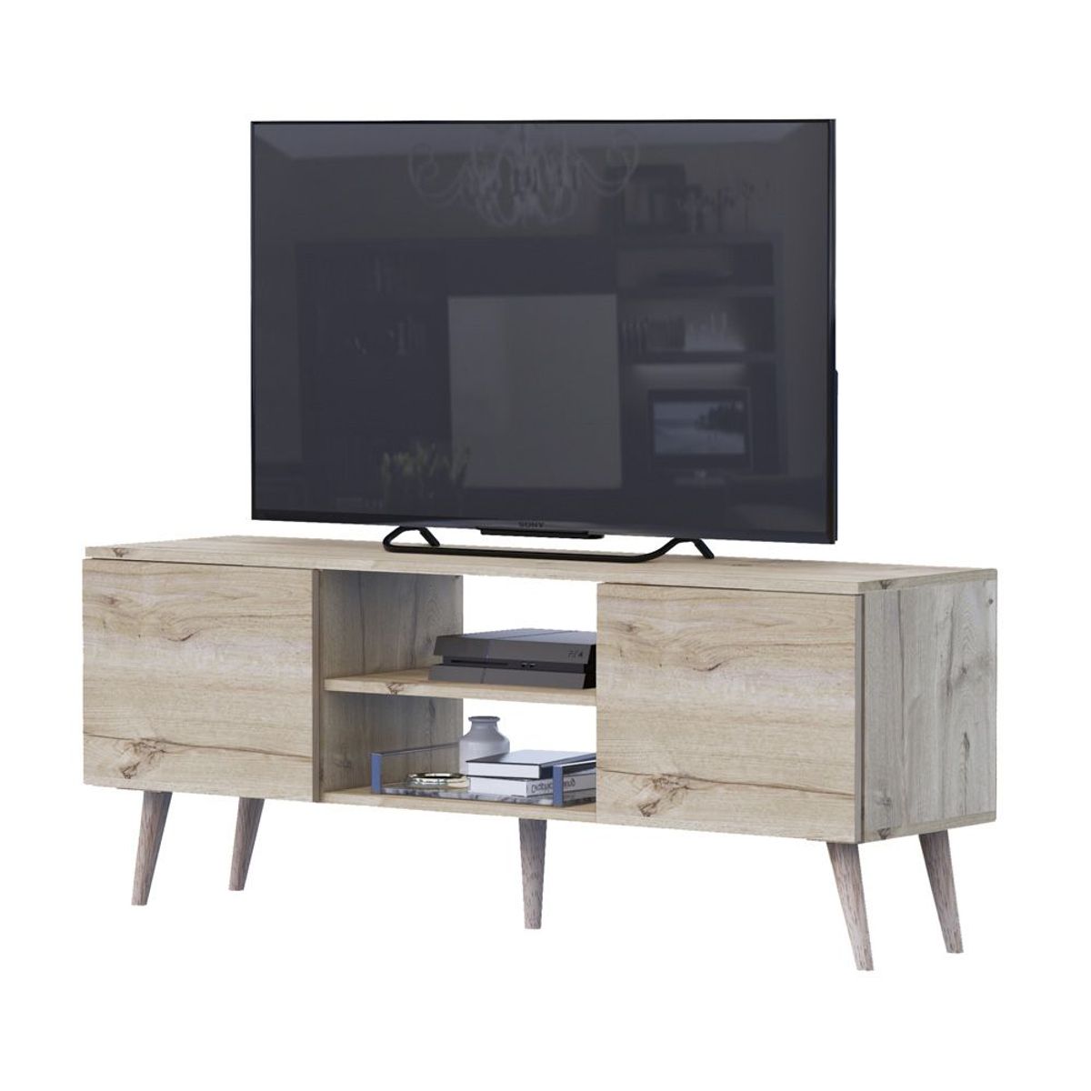 MOVENDA - Mesa de TV Roca Sales 65" 2 Puertas Movenda Duna