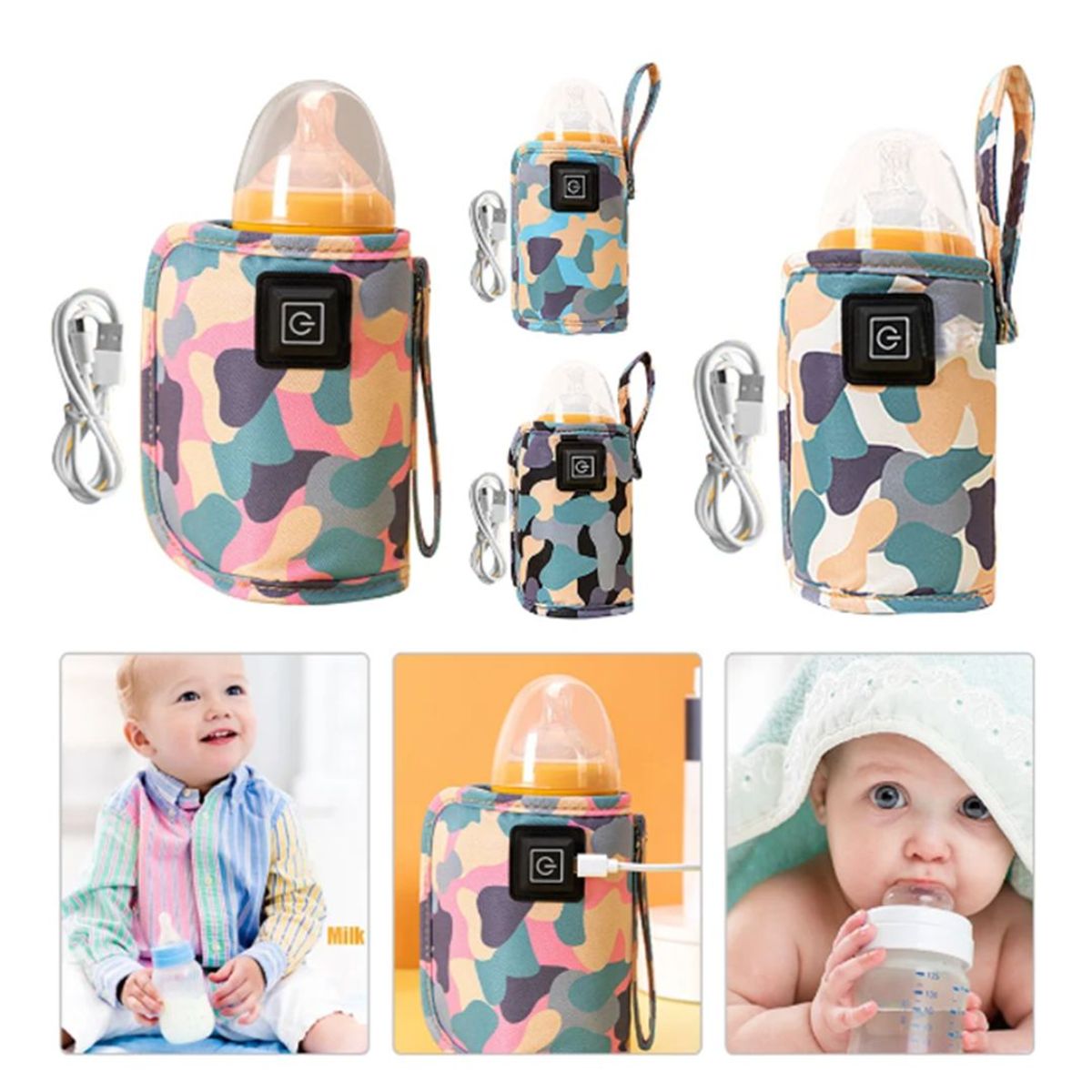 GENERICO - Calentador viajero de bebidas con control y a usb