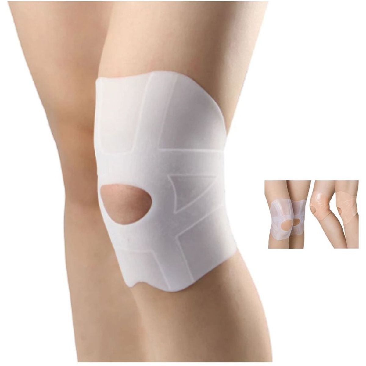 GENERICO - Rodilleras gel de silicona suave alivio del dolor articular