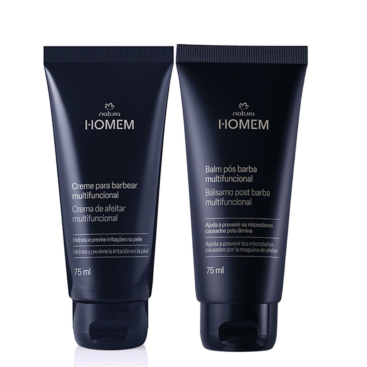 NATURA - Rutina Homem Barba crema de afeitar con gel post afeitado