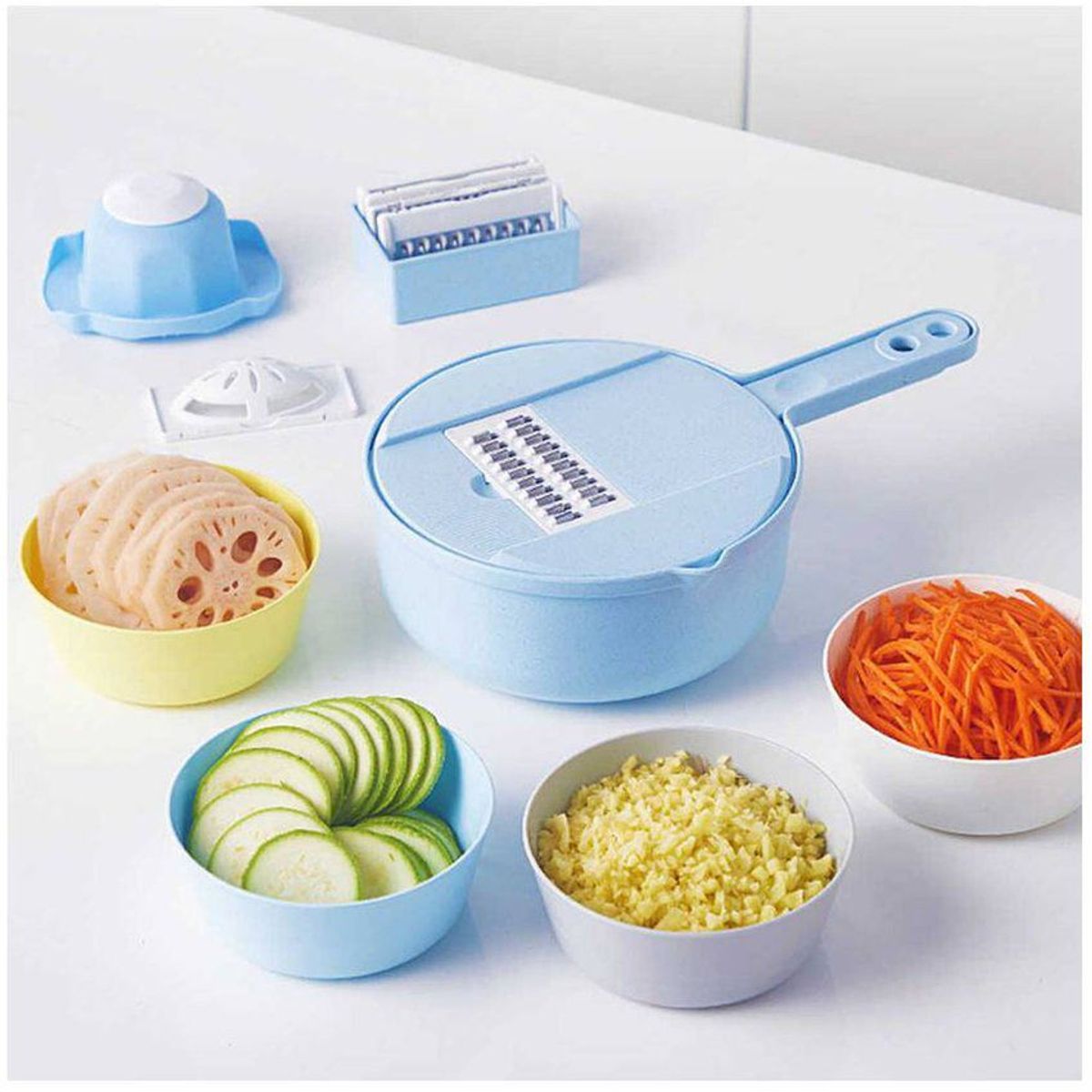 GENERICO - 2 uni Multifuncional rallador cortador y colador separador de huevo