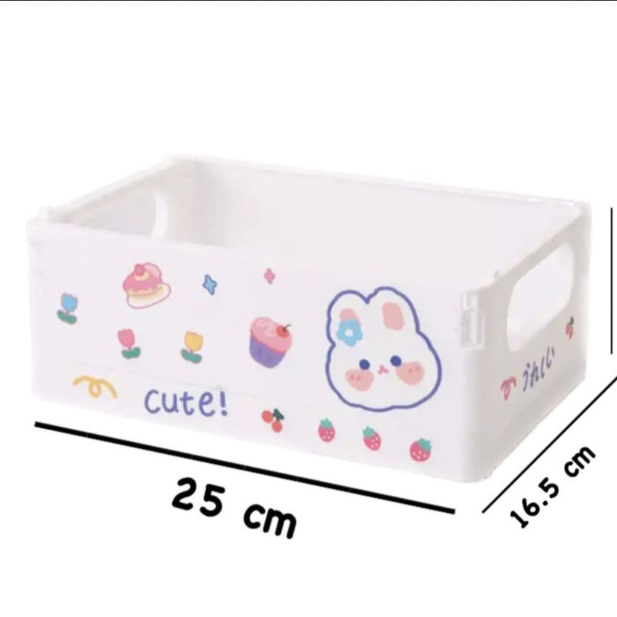 GENERICO - Caja plegable apilable kawaii organizador para escritorio mesa