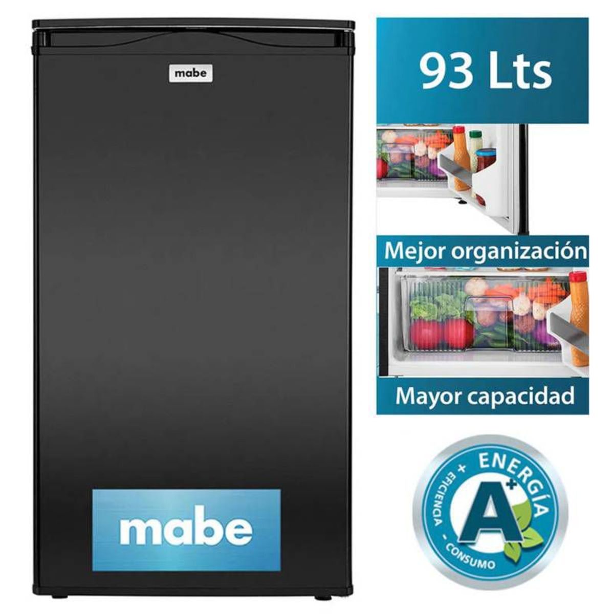 MABE - Frigobar de 93 L Negro Mabe - RMF04PV0