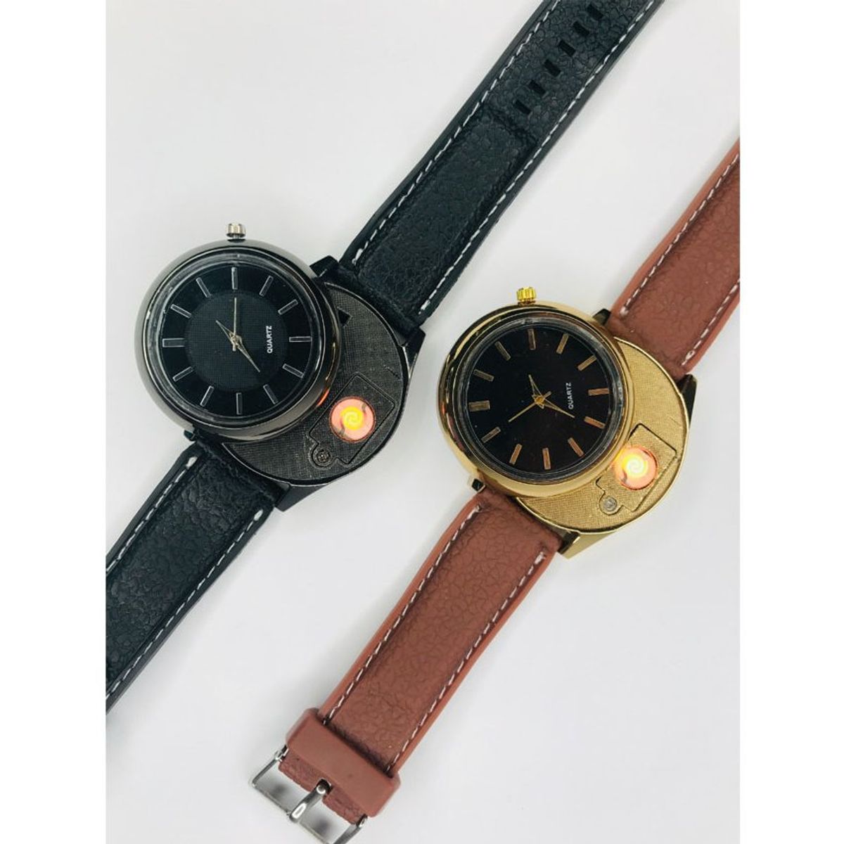 GENERICO - Reloj encendedor electronico recargable NEGRO