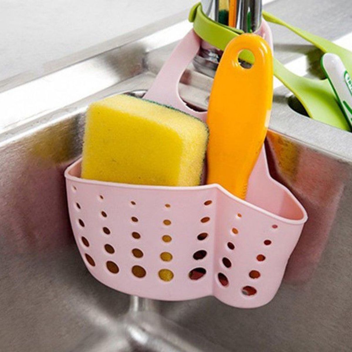 GENERICO - Cesta de drenaje colgante para cocina o baño